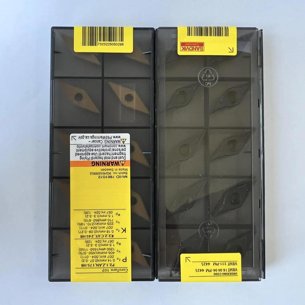 Original Sandvik / VBMT160404-PM 4425  / CNC Lathe Carbide Blade 10 PCS