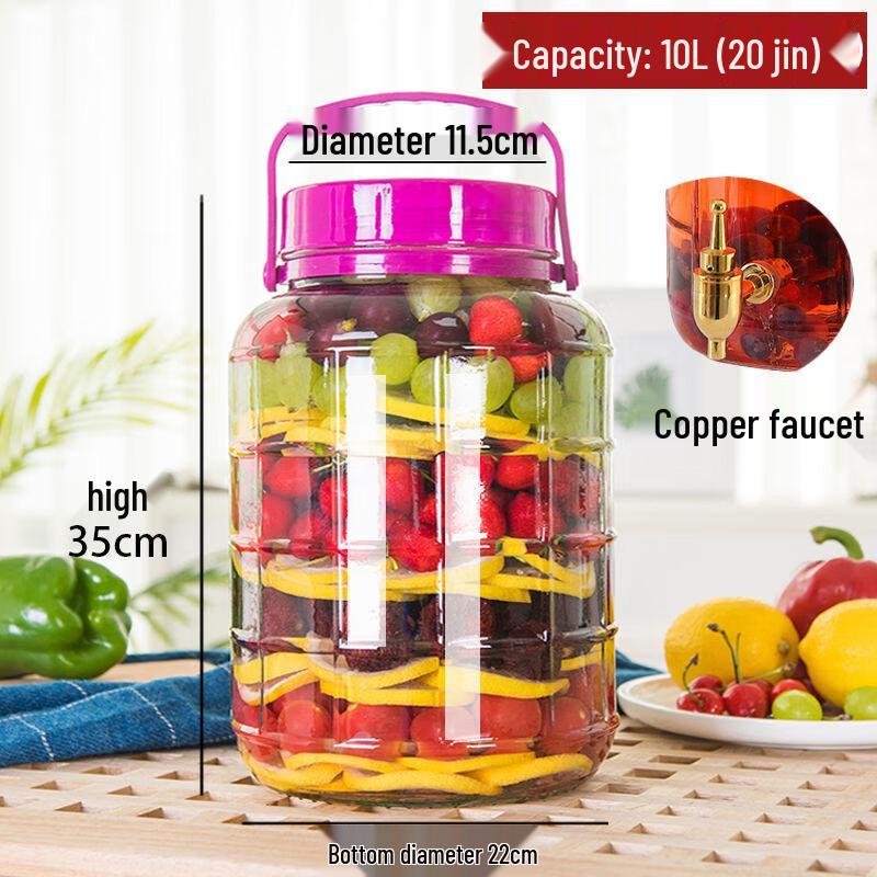 Molona Multi-purpose Glass Fermentation Jar with Tap