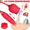 Oral Sucking Rose Vibrator Clit G-spot Telescopic Dildo Bullet