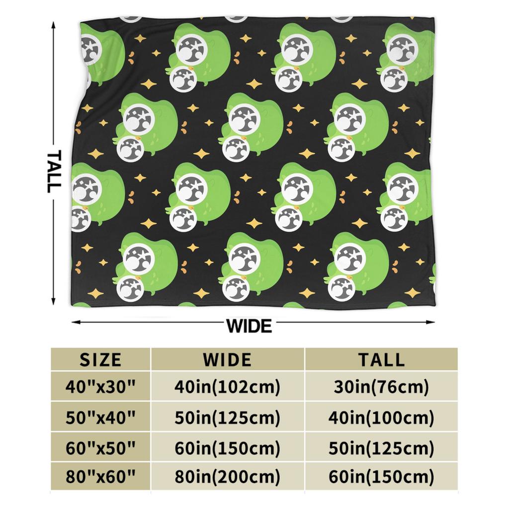 Cute Duolingos Owl Blankets Flannel Duo Warm Throw Blanket for Home Couch Bed Rug
