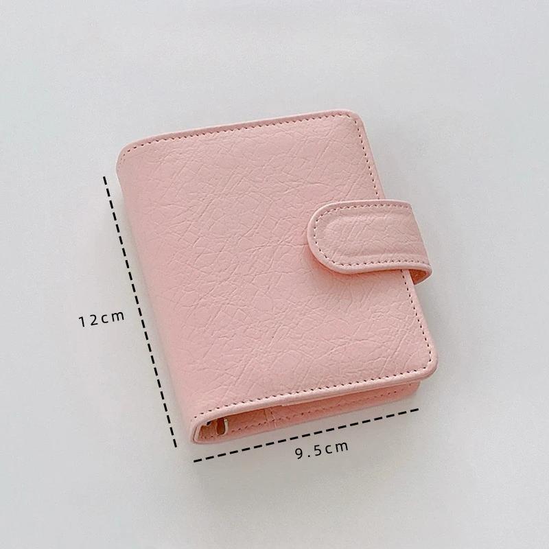 M5 5 Holes PU Leather DIY Binder Notebook Covers Diary Books Schedule Paper School Stationery Only Covers