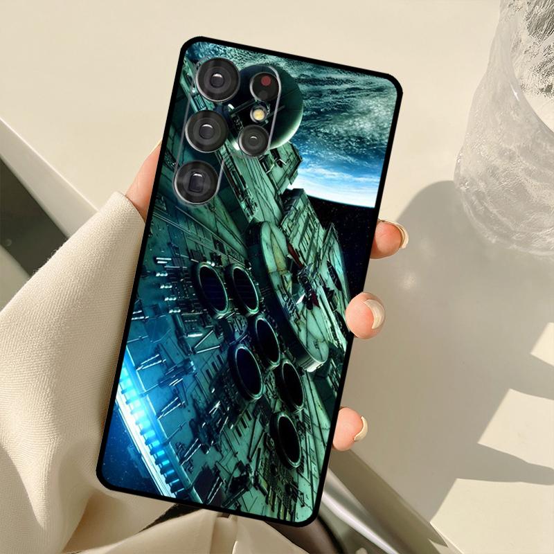 Space Ship Art Case For Samsung Galaxy S25 Ultra S21 S22 S23 S24 Ultra S9 S10 Plus S20 FE S25 FE Back Cover