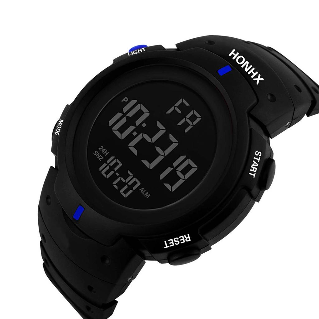  Luxury Mens Digital LED Watch Date Sport Men Outdoor Electronic Watch
