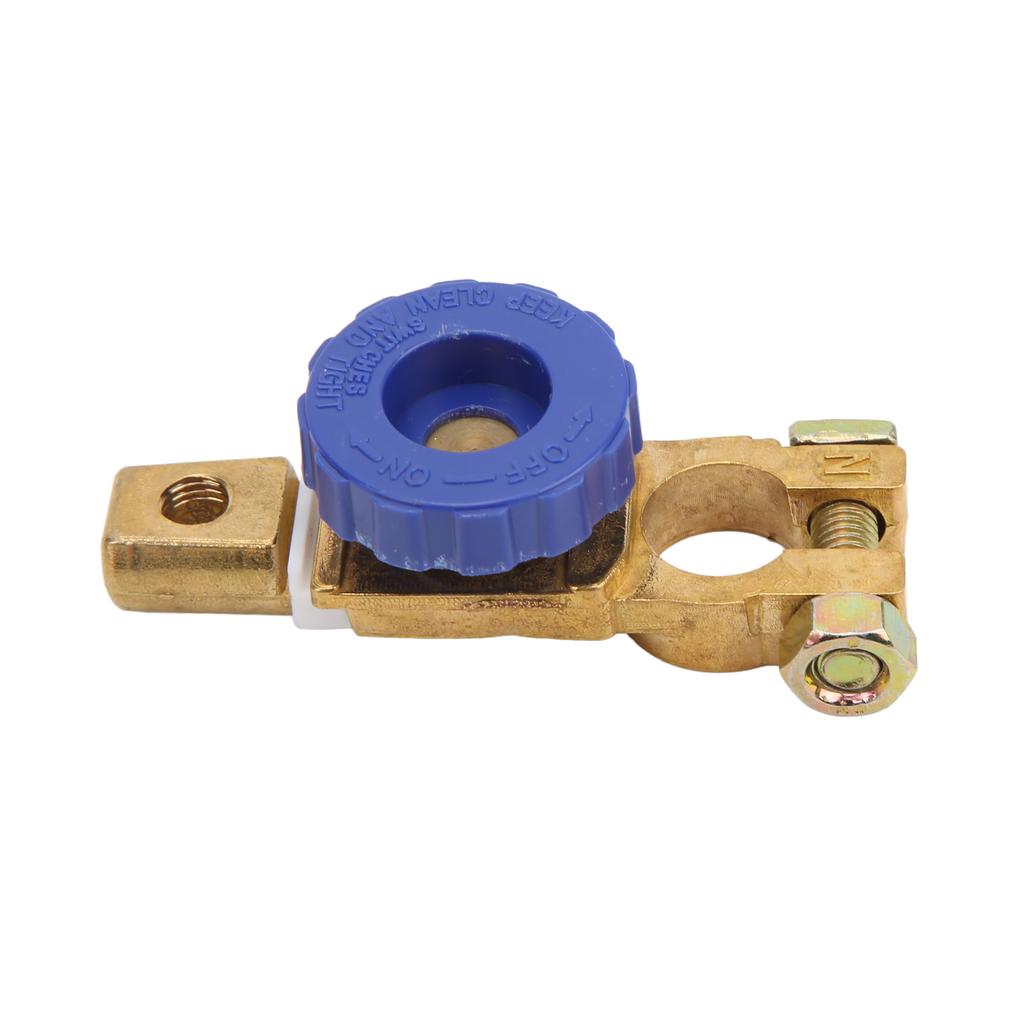 Top Post Battery Disconnect Switch 15‑17mm 100A Brass Rustproof for Car RV Boat Truck