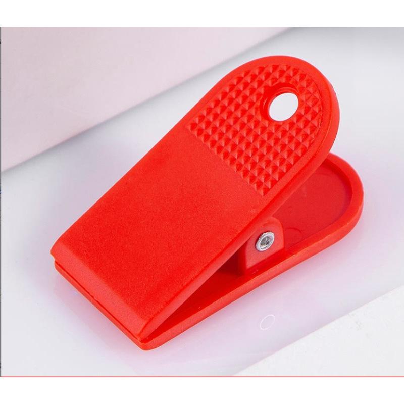 Пластиковые большие зажимы, Канцелярские зажимы, Мощные многофункциональные зажимы для билетов, Домашние зажимы, Папки для одежды, Книги ярко-красный