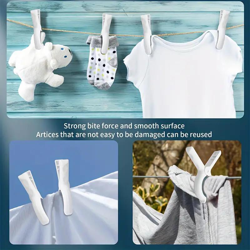 Windproof Clothespins Anti-Slip Plastic Laundry Pegs for Clothes Quilts Bedding Multi Purpose Hanging Clips