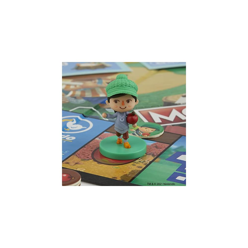 Hasbro Monopoly Animal Crossing Kids Board Game Family-Friendly for Ages 8+ 2-4 Players