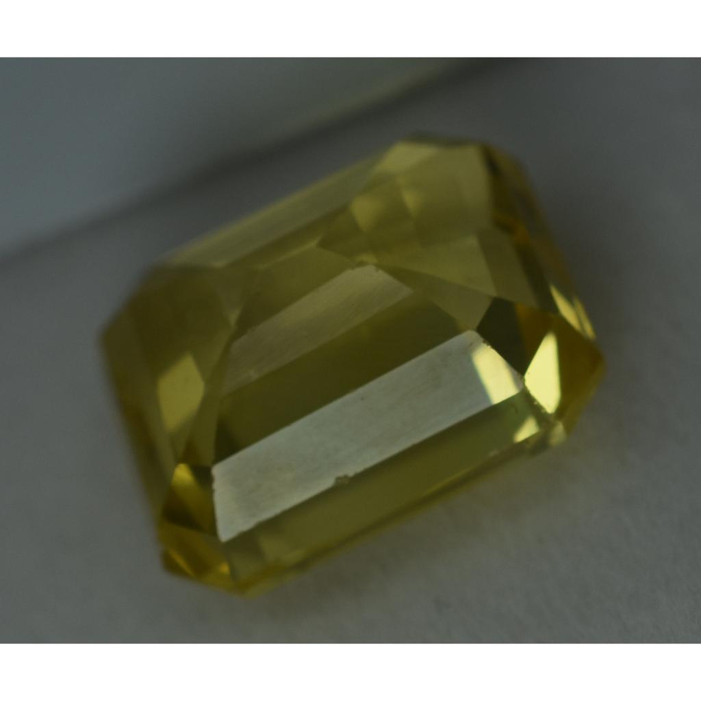 9.15 Ct Genuine Yellow Sapphire Emerald Cut Natural Loose Gemstone