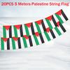 1421cm 5meter 20pcs Palestine String Flag Polyester Banners Office Home Decor