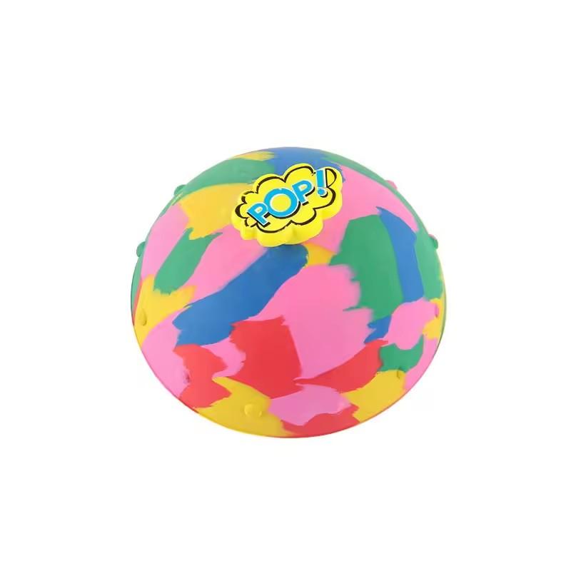 

Novelty Camouflage Bounce Rubber Popping Bowls Children Toys Elastic Hip Hop Jumps Fidget Toys Outdoor Fun Sports Gifts For