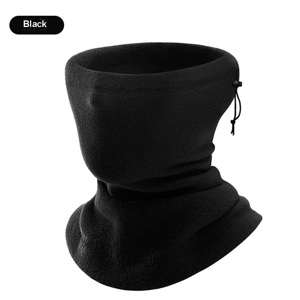 1pc Motorcycle Face Mask Winter Warm Balaclava Motorcycle Half Face Mask Black Warm Fleece Neck Scarf Riding Biker Windproof