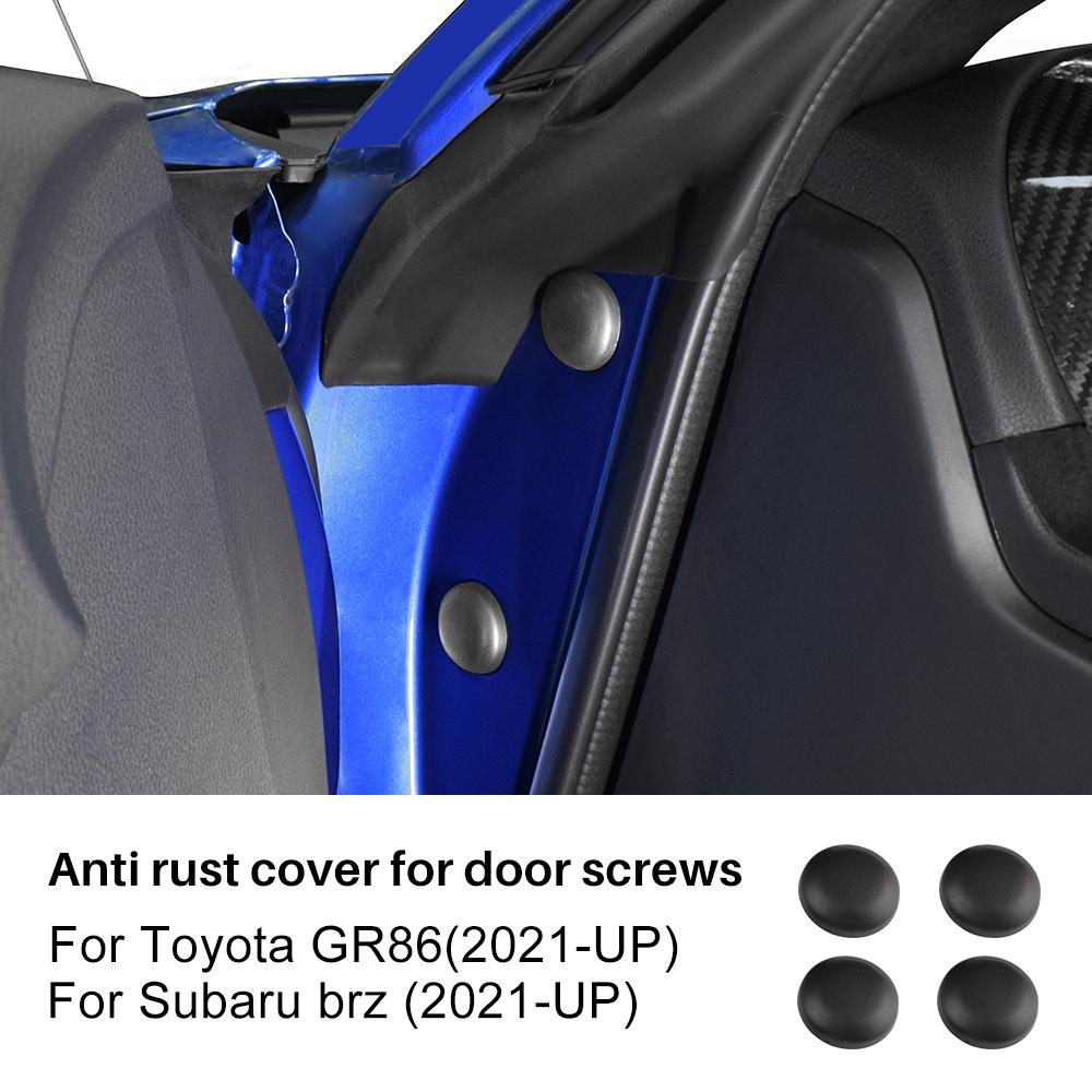 

4PCS Anti-Rust Cover For Door Screws Case For Subaru BRZ Toyota GR86 2025 2025 2025 2025 2025 ABS Ceyes Car Interior Accessories