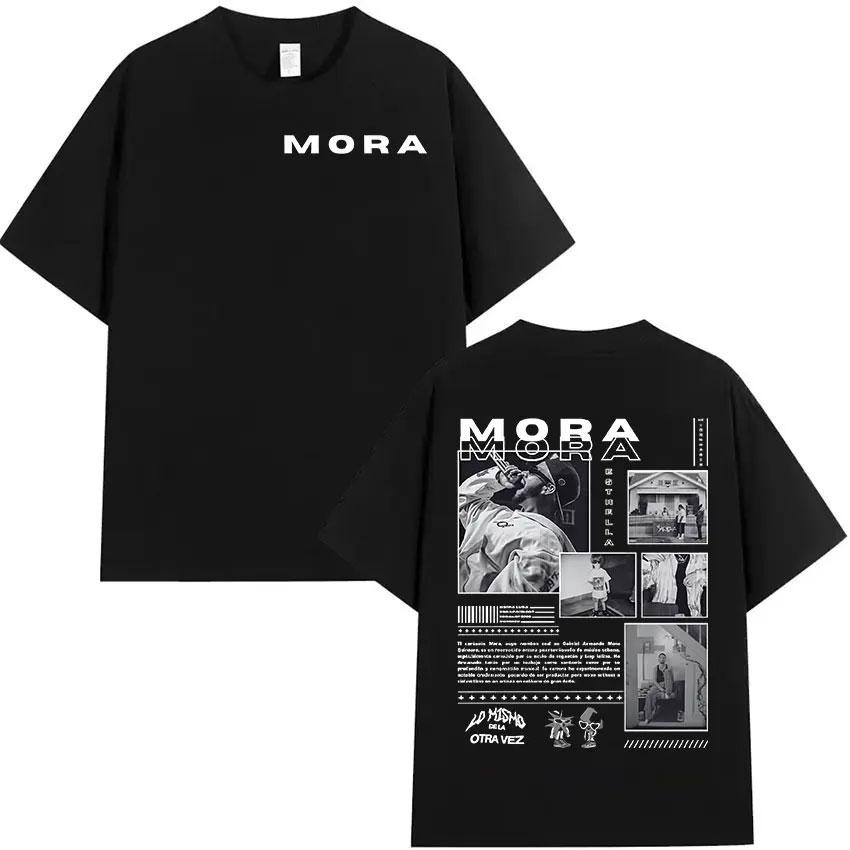 Singer Mora Lo Mismo De La Otra Vez Tour 2025 New Album T Shirts Men Women Summer ONeck High Quality Cotton TShirts Streetwear
