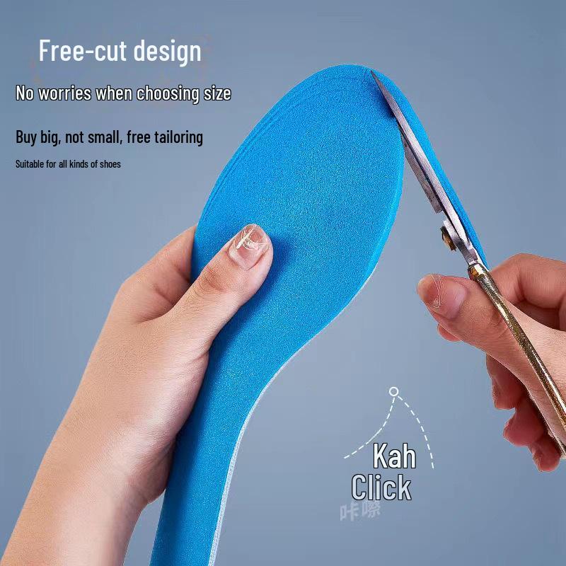 Comfortable, Breathable Sports Insoles: Soft, Deodorizing, Sweat-Absorbing, Massage Arch Support