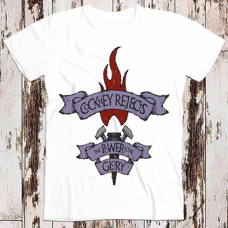 Cockney Rejects the Power the Glory Tee Top Vintage Unisex Ladies T shirt 8323 L