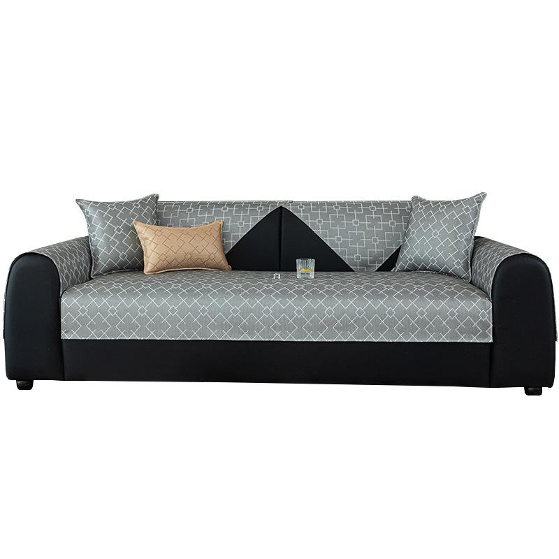Light Luxury Ice Silk Sofa Cushion Summer Summer Ice Cushion Modern Simple High-End Breathable Non-Slip Mat Sofa Cover