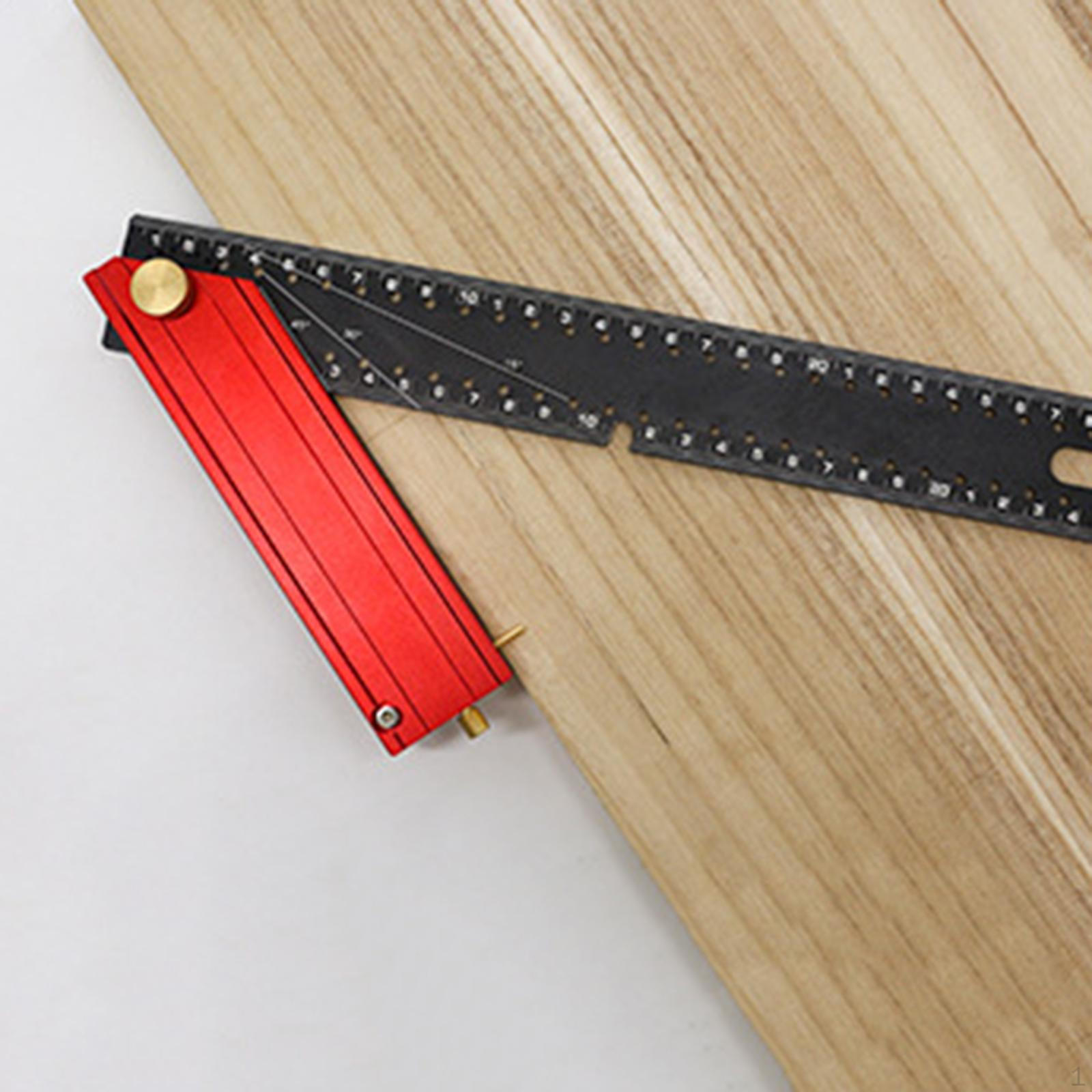 

Woodworking Square Ruler Framing Foldable Aluminum Alloy Multi Angle Measuring for