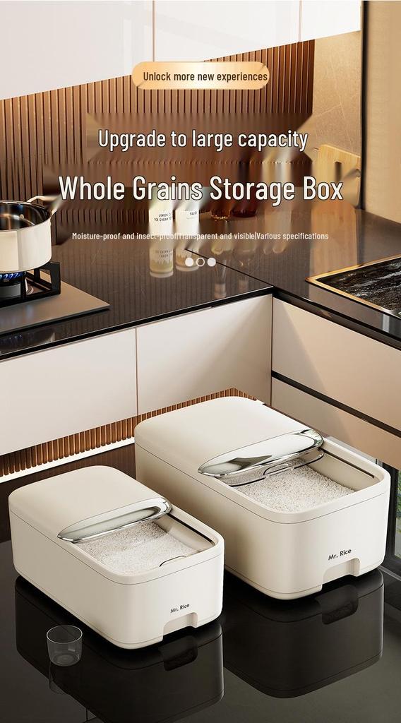 Sealed Insect-Proof Rice and Flour Storage Box, Moisture-Proof Cereal Container - 2025 New Style