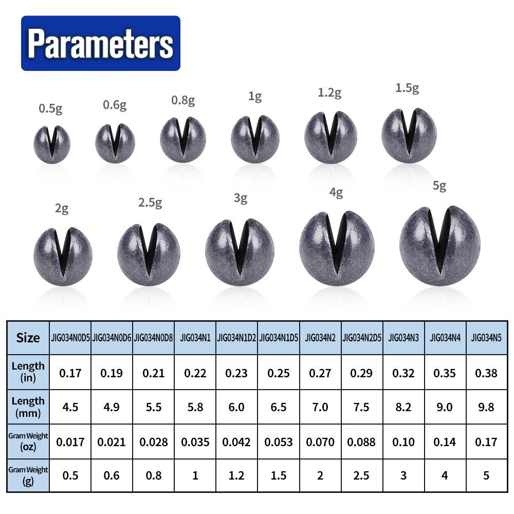 Rybářské potřeby pro mořský rybolov: Olověné zátěže nepoškozující vlasec pro rychlé záběry a správnou hmotnost vlasce