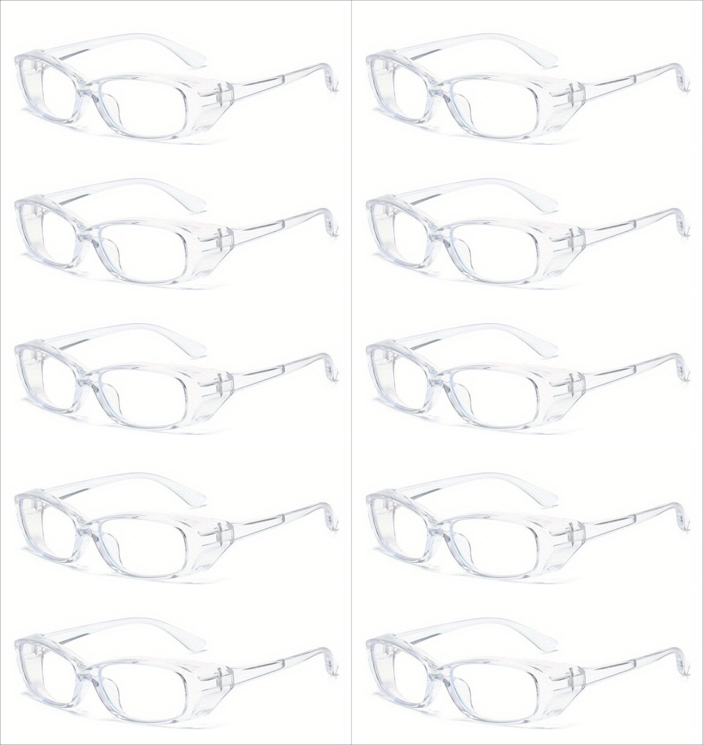 

10pcs Safety Goggles Blue Light Blocking Glasses Anti-fog Goggles Anti Pollen Safety Glasses