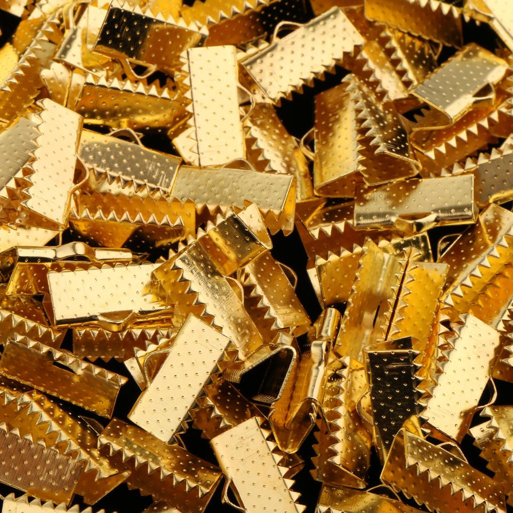 100 Band Bracelet Bookmark Crimp Terminal Cable End Findings Closures Fasteners