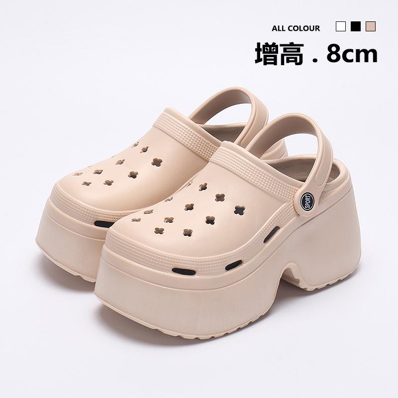 Summer Women's Clogs Fashion Non Slip Beach Wedges Slippers 2026 New Women EVA Sandals Outdoor Walking Footwear Zapatos De Mujer