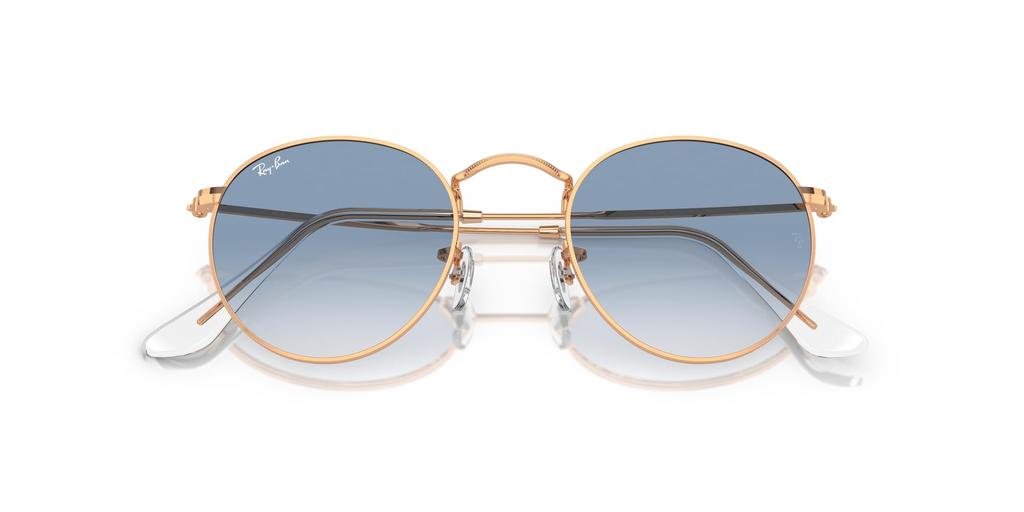 Rosegold 50 Round Metal Sunglasses RB3447 Ray-Ban Men's