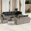 VidaXL Garden Lounge Set with Cushions 9 Pcs, Patio Sofas, Patio Furniture Set, Outdoor Furniture, Grey 3222849