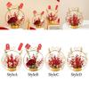 Chinese Flower Basket Ornament Table Centerpiece Festival New Year Photo Props