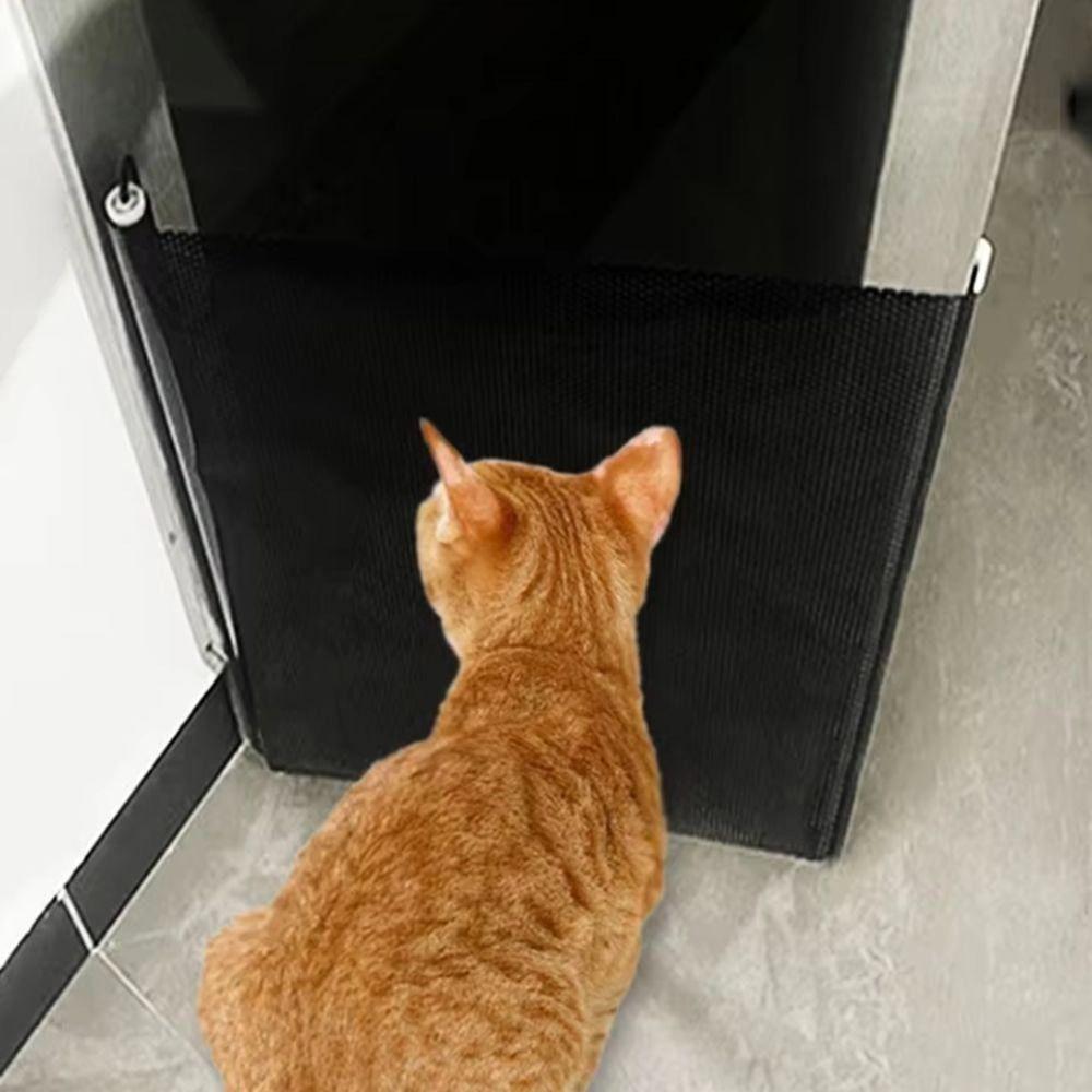 Folding Pet Safety Gate with Universal Hooks Pet Isolation Gate Pets Dogs Accessories