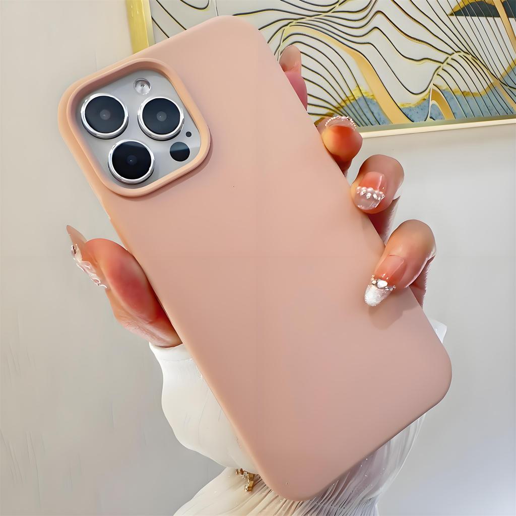 Silicone Phone Case for iPhone 16 15 14 13 12 11 Pro Max XR XS XS Max 7 7Plus Full Protective Cover