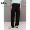 GXG Men's Black Straight-Leg Casual Trousers