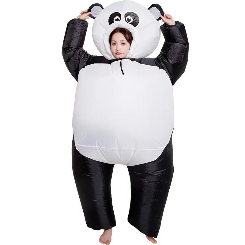 

Надувной костюм мультяшной панды - Забавная кукла животного для вечеринки на лето One Size