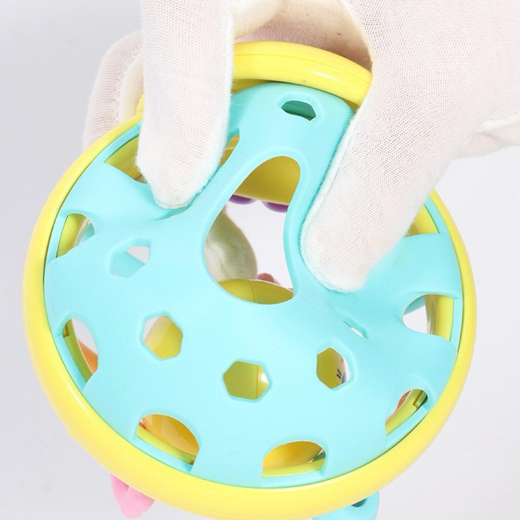Bee Soft Teether & Hand Rattle Toy for Babies 0-1 Year | Early Education Puzzle & Hand Grip Ball