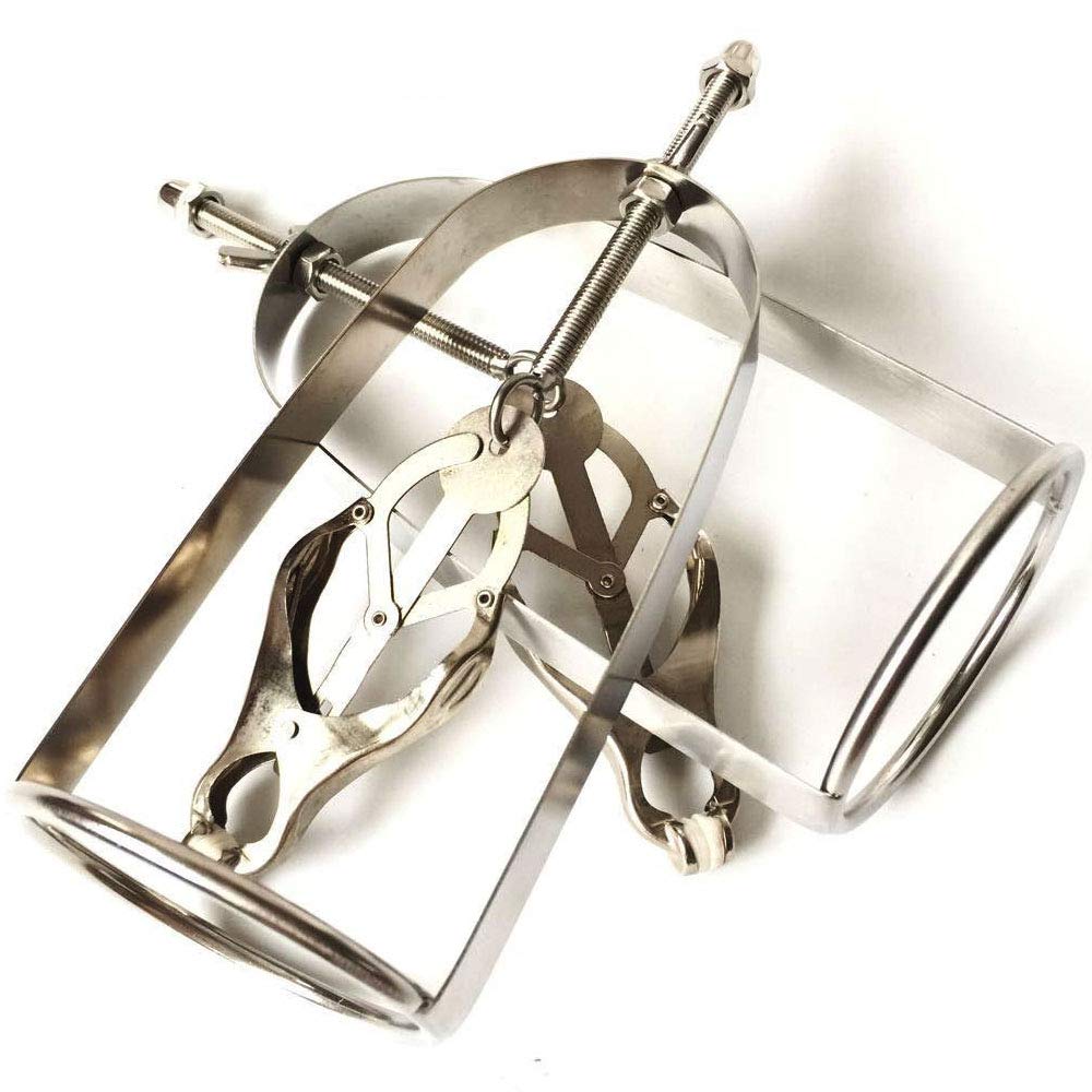Nipple Nipple Nipple Nipple Stainless Adult Set of 2 Clamps, Clips, Clamps, Cages, Adjustable, Steel, SM, Goods,