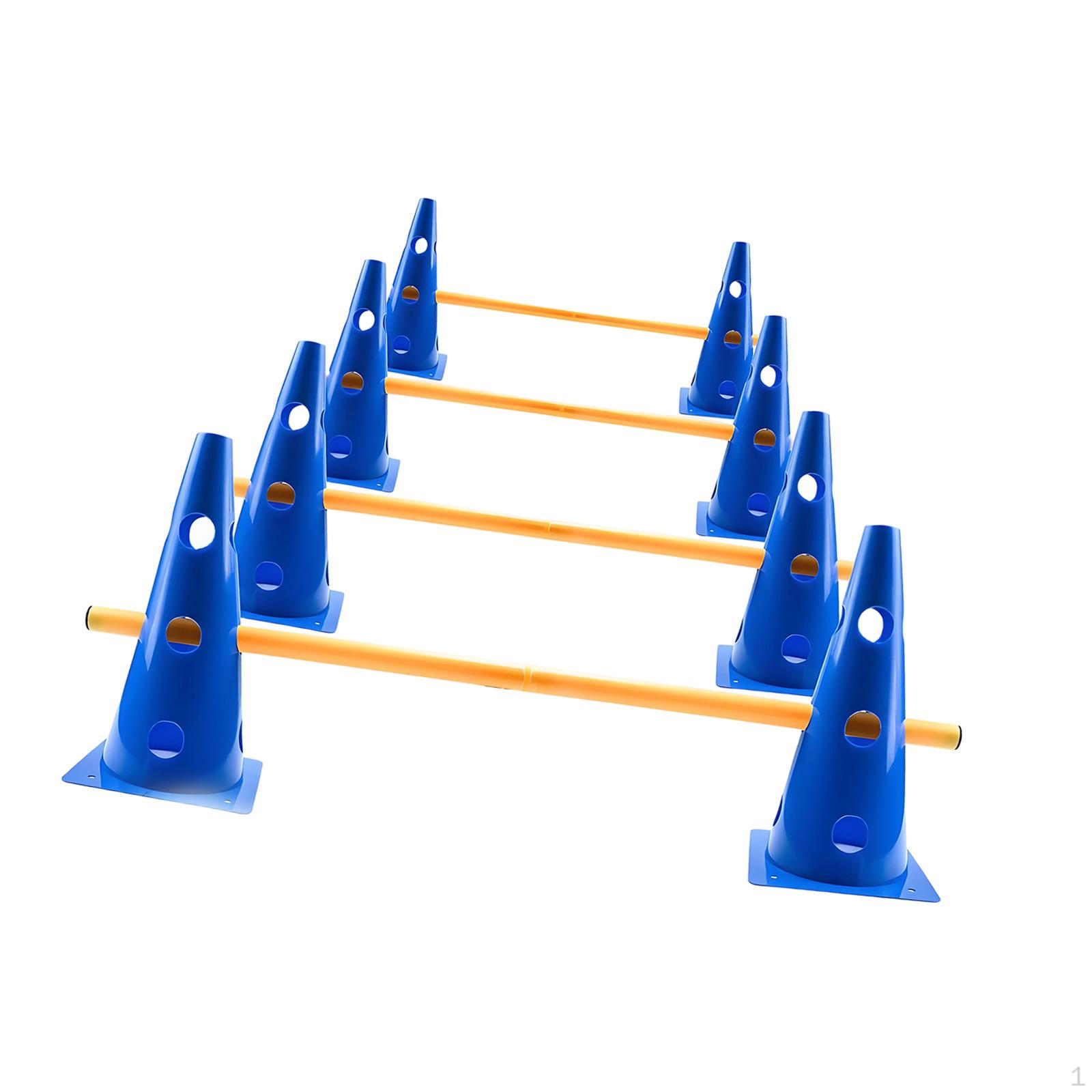 Dog Agility Hurdle Cone Set Equipment for Exercise Jumps Fitness Competition