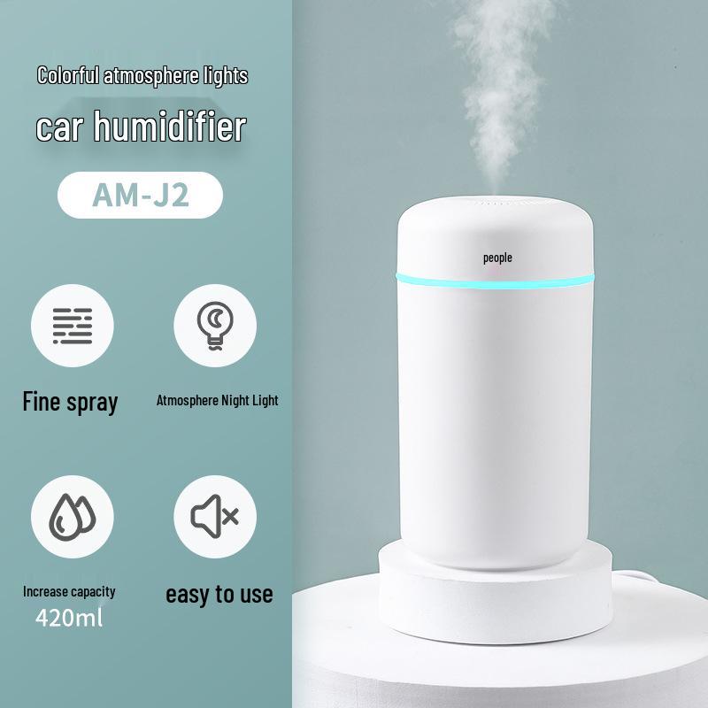 Compact USB Aromatherapy Humidifier & Atomizer for Home, Office, and Car