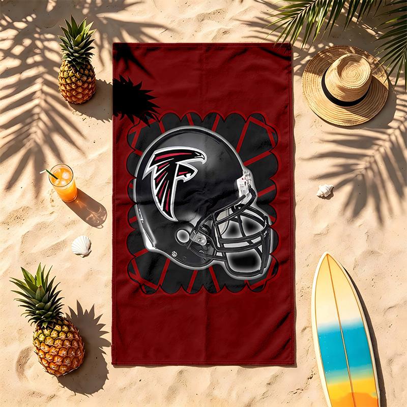 Atlanta Falcons (1) Theme Beach Towel Sand Resistant Soft And Comfortable Suitable For The Pool Camping Yoga And Diving A Travel