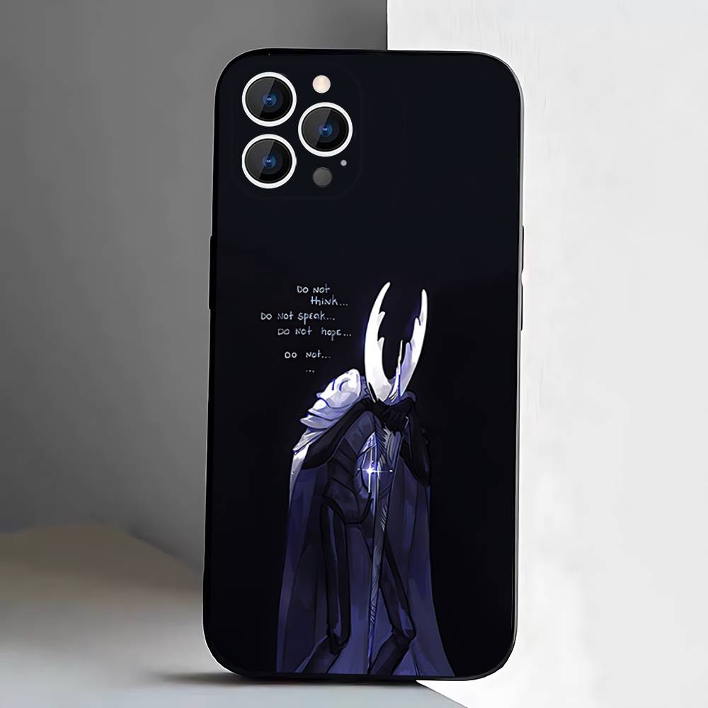 Hot H-Hollow K-Knight Game Phone Case For iPhone 17,16,15,14,13,12,Pro,Max,Plus,E,SE4,Air,Mini Black Soft Box