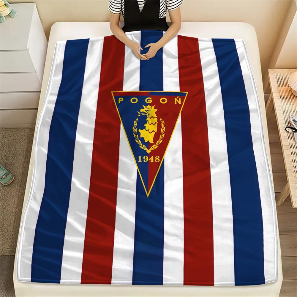 1Pc Pogoń Szczecin Print Flannel Blanket High Quality Warm Comfortable Cover for All Seasons Perfect for Gifts Home Decor