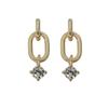 Pendente Semplice Zircone Lusso Orecchini a Bottone Geometrici per Donna Gioielli Placcati Oro 14k Argento Sterling 925 Regalo