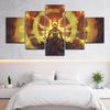 No Framework Modular 5 Pcs Roles In The Game Poster Canvas Painting HD Prints Picture Home Decor Modern Living Room Wall Artwork