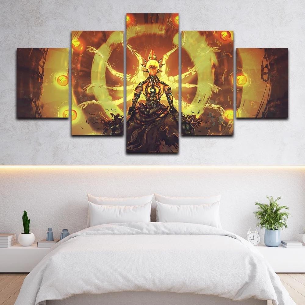 No Framework Modular 5 Pcs Roles In The Game Poster Canvas Painting HD Prints Picture Home Decor Modern Living Room Wall Artwork