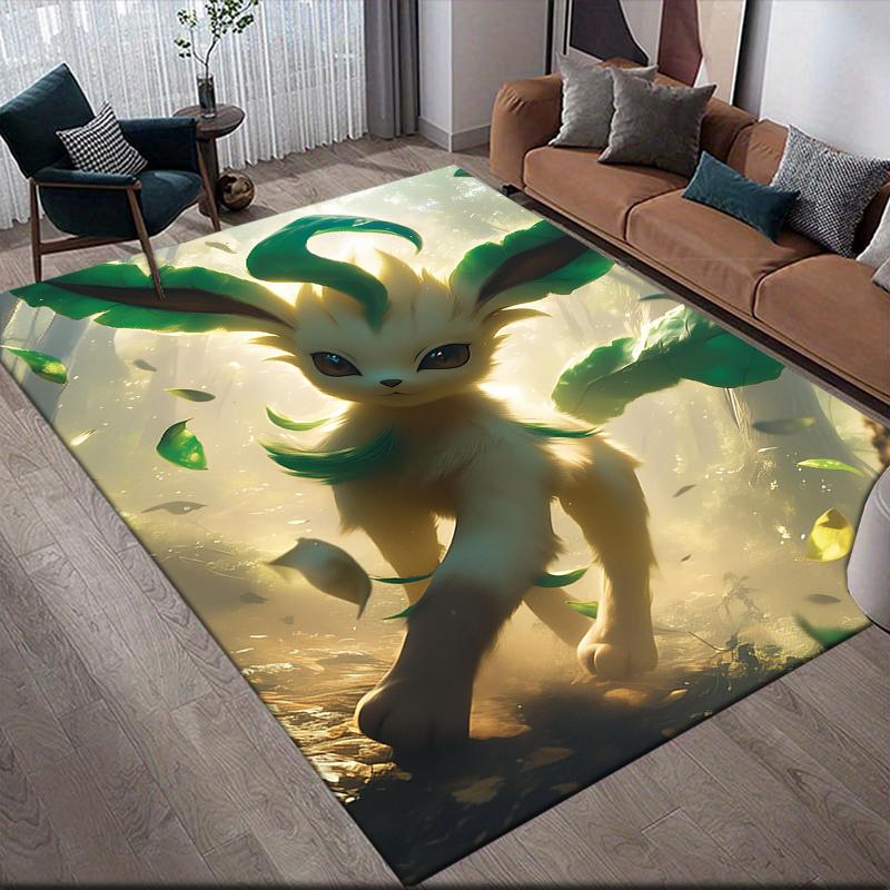 Eevee Square Area Rug, Non-Slip Floor Mat for Bedroom, Perfect Gift for Eevee Fans.chl