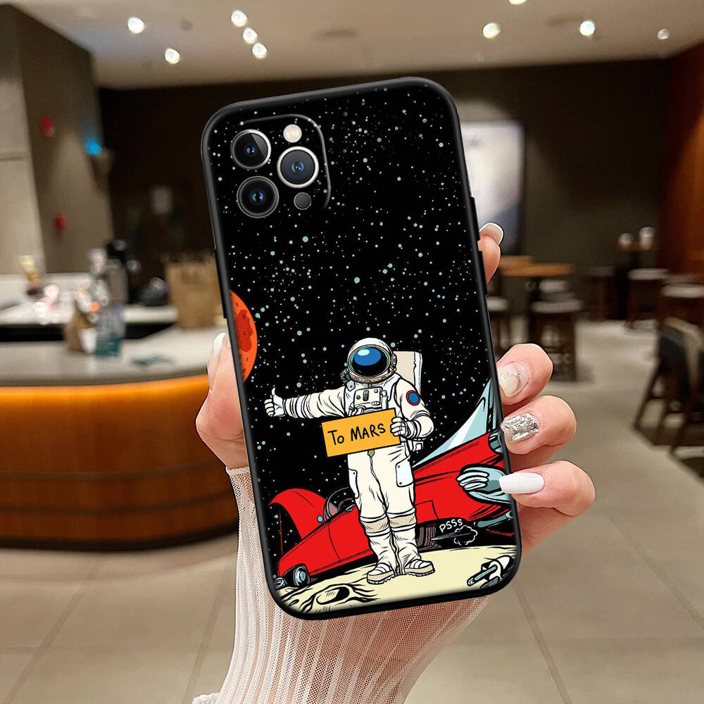 Astronaut Space Moon Phone Case for Xiaomi Poco C40 C51 C50 C55 C65 C71 C75 C85 F8 F7 F6 F5 F3 F2 X7 X6 X4 X3 M7 M6 M5 M4 M3 M2 Pro