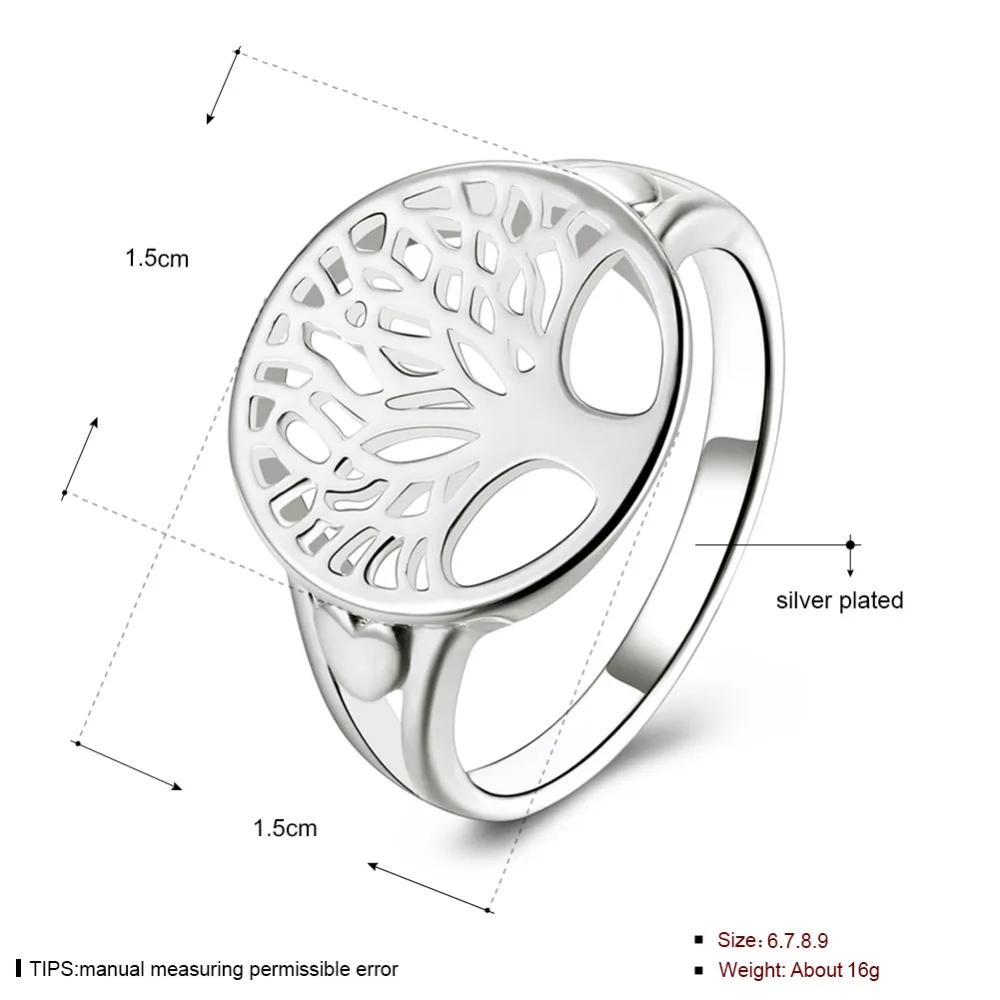 Price women  Copper Ring tree hollow charms wedding jewelry girl gift high quality fashion classic