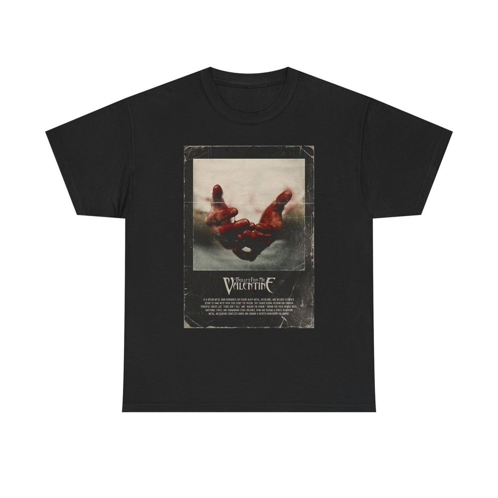 Bullet For My Valentine Graphic T Shirt Vintage Rock Unisex Heavy Cotton Tee Unisex T-Shirt XXL