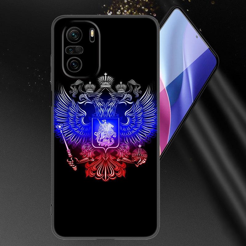 

Чехол для телефона с эмблемой российского флага для Xiaomi Mi POCO X3 NFC GT M4 M3 12 11T 10T Pro A3 11 Lite NE 5G 12X 11i F3, черный чехол Xiaomi POCO X3 NFC