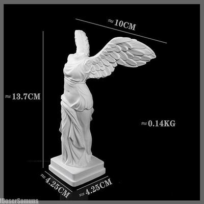 Goddess Character Statue Angel Wing Art Figurine Office Cabinet Decor Resin Figure Sculpture Ornament Desktop Home Decoration