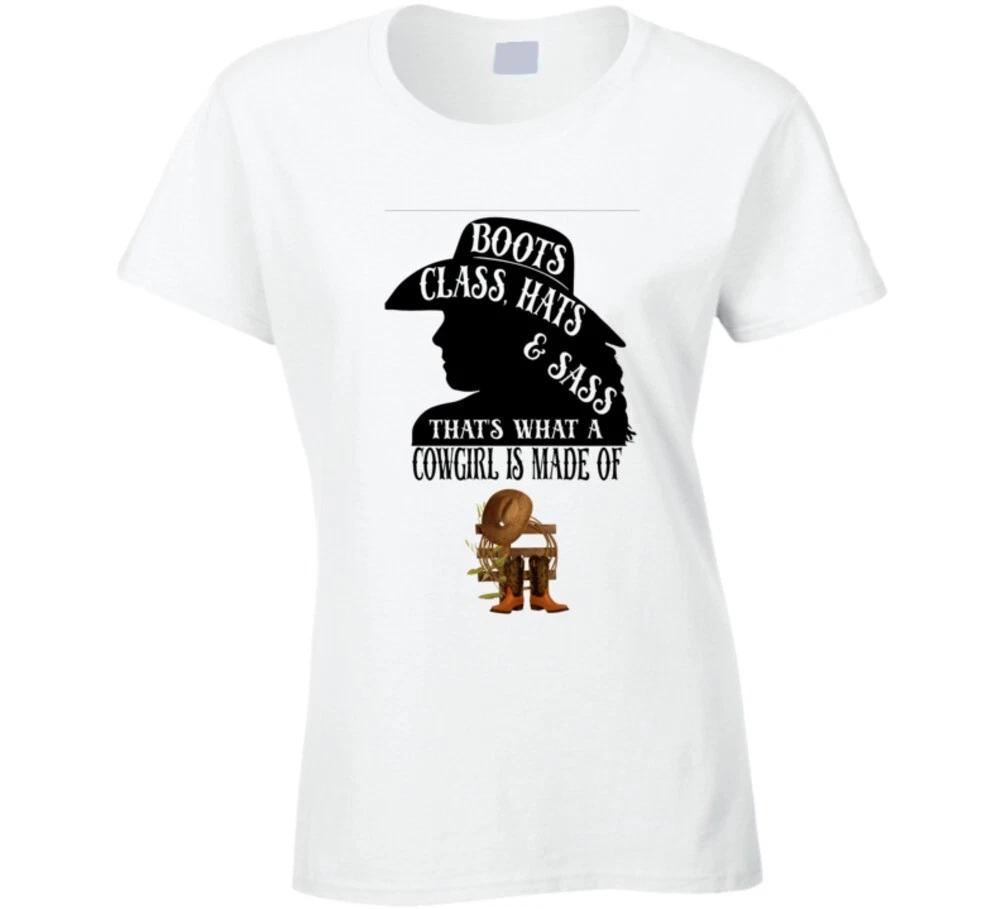 

Boots Class Hats Sass Thats What A Cowgirl Is Made Of Cowbow Country Premium Gif 4XL